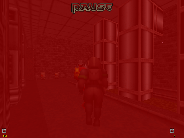 GZDoom 1.0.27 , It didn't show the pain sprite when player got damage.
