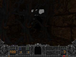 A really dark Darkmere: You can barely see the trees right before you.
